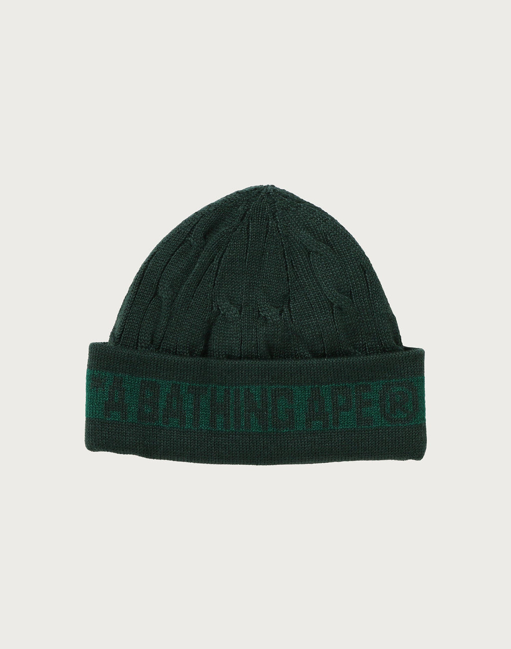 BAPE CABLE KNIT CAP MENS