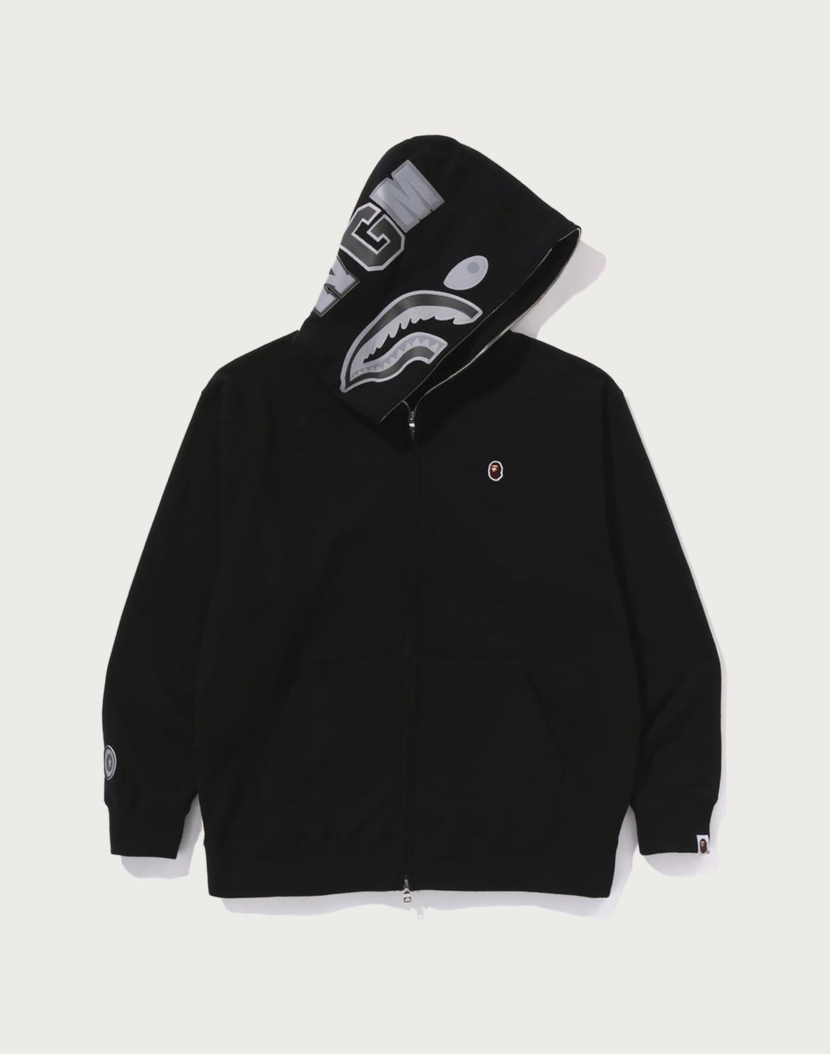 ONE POINT APE HEAD SHARK RELAXED FIT FULL ZIP HOODIE MENS