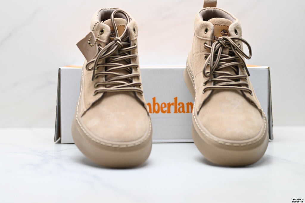 Timberland Beige High-Top Sneaker Boot