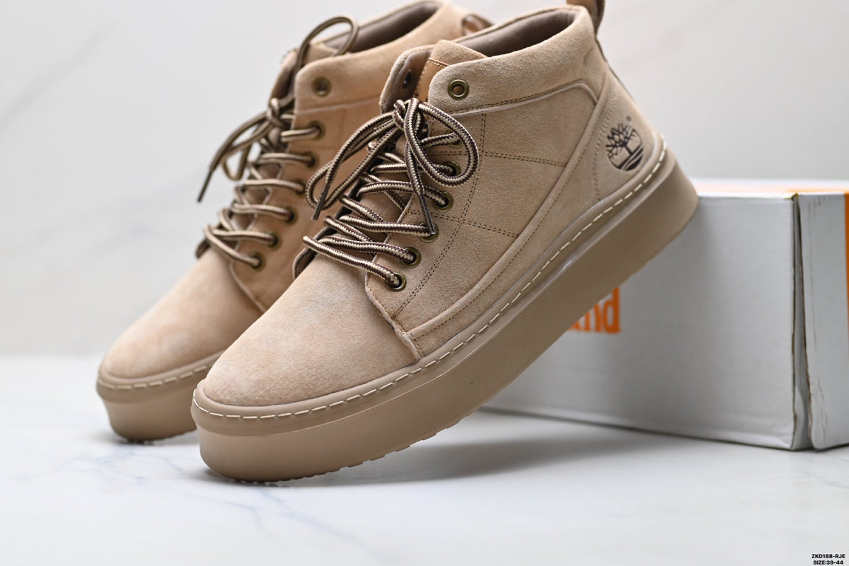 Timberland Beige High-Top Sneaker Boot