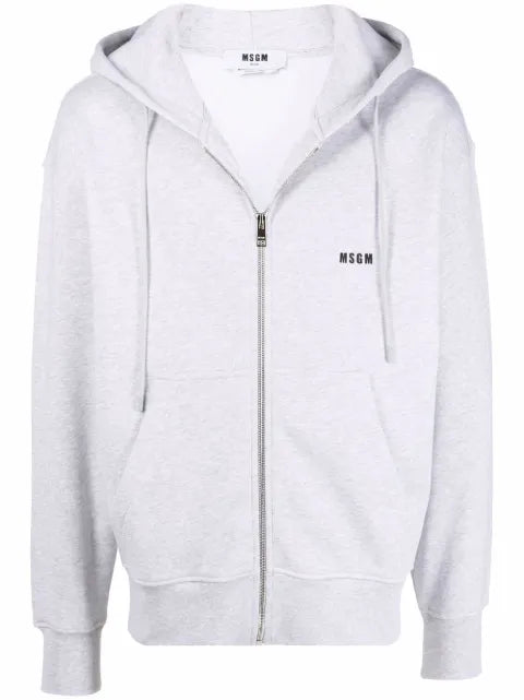 MSGM logo-print drawstring hoodie