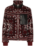 AMIRI Bandana print fleece jacket