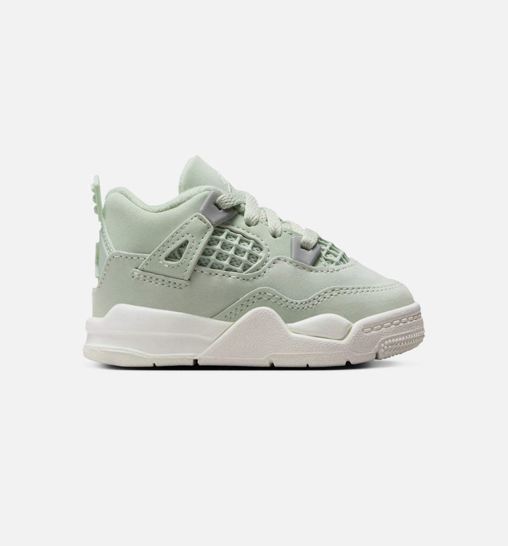 Air Jordan 4 Retro Abundance Baby & Toddler Shoes - Mint Green/Cream