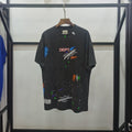 Gallery Dept T-shitrs Splash Ink Hip Hop Trend plus Size Short Sleeve