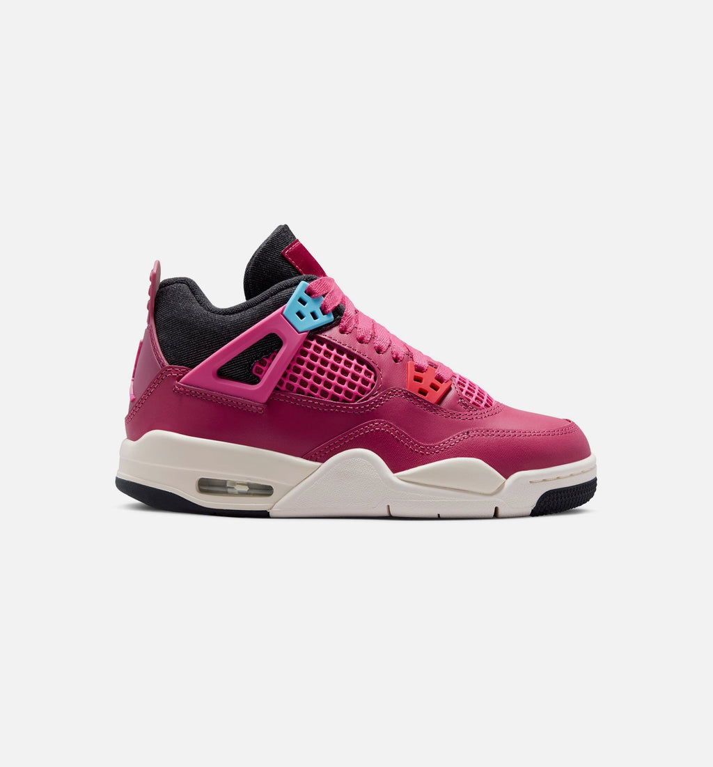 Air Jordan 4 Retro She's a Star Grade School Lifestyle Shoe – Sweet Beet/Desert Pink/Off Noir/Chalk