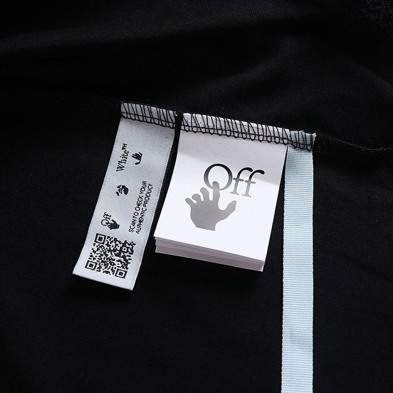 OFF-WHITE Blue Arrow Pattern T-Shirt