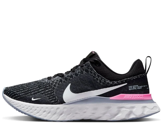 Nike React Infinity Run Flyknit 3 'Black/Grey/Pink' Running Shoes DZ3014-001