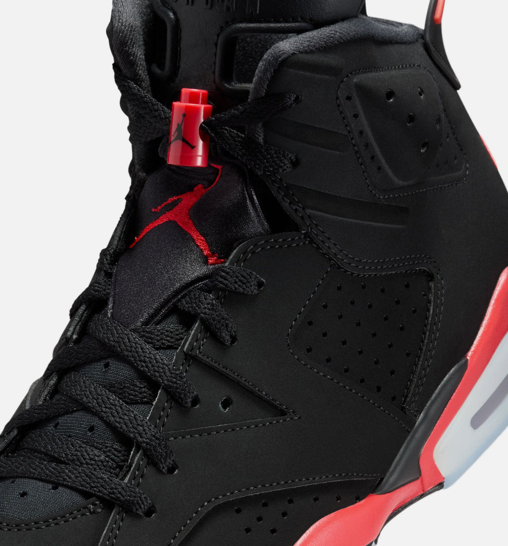 Air Jordan 6 Retro Infrared Salesman Men's Lifestyle Shoes - Black/Light Scarlet