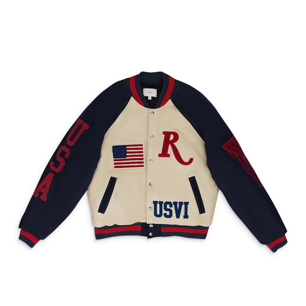 NAVY ST. CROIX VARSITY JACKET