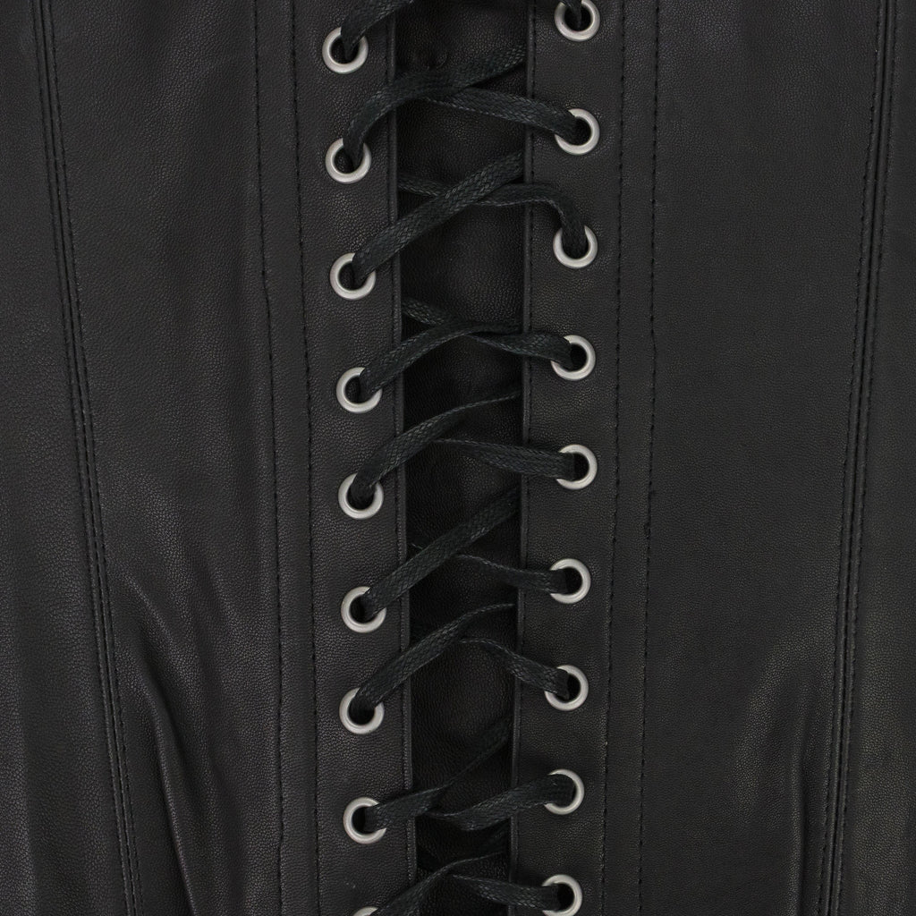 BLACK WINDOW LONGLINE CORSET