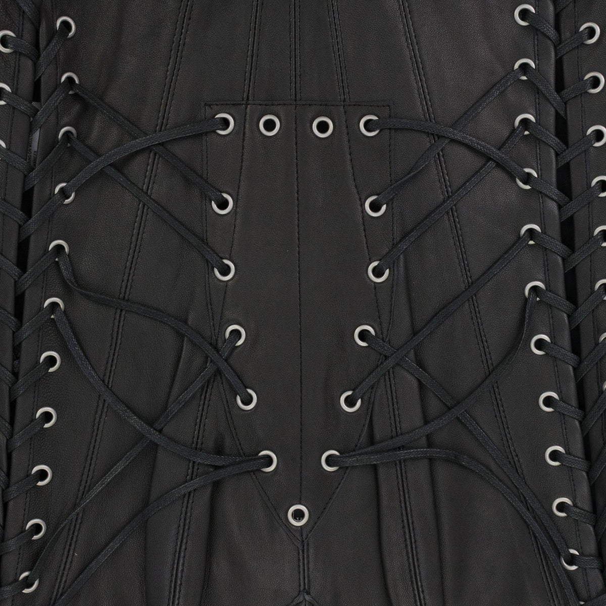 BLACK WINDOW LONGLINE CORSET