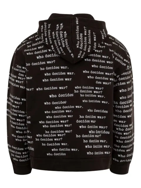 Who Decides War Scripture zip-up hoodie