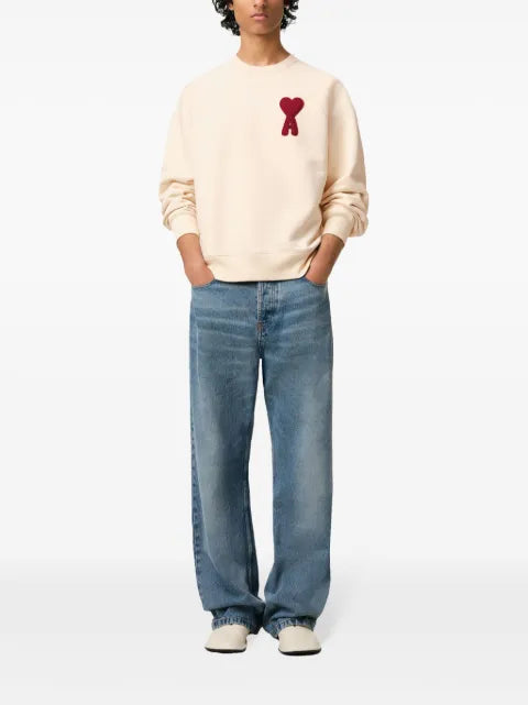 AMI Paris Sweatshirt with Ami de Coeur-Patch