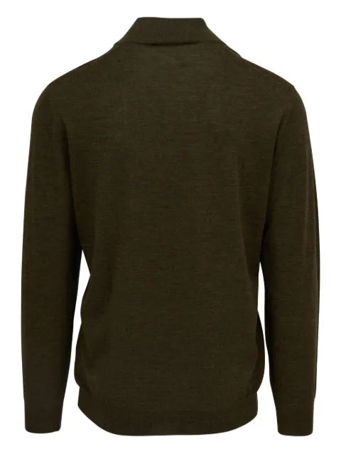 Fedeli half-zip wool sweater