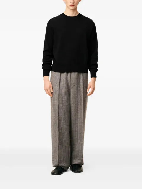 AMI Paris wool crewneck sweater with contrasted Ami de Coeur