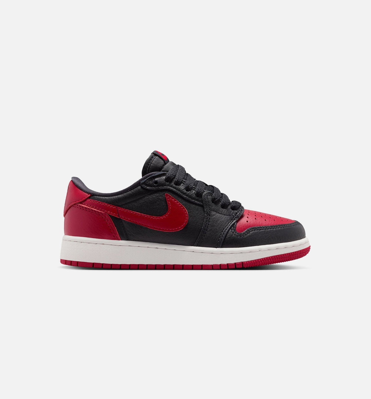 Air Jordan 1 Retro Low OG Banned – Grade School Lifestyle Shoe in Black/Varsity Red/Summit White