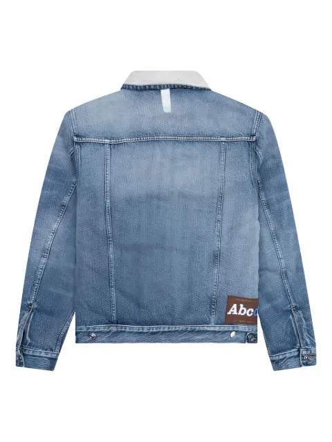 Advisory Board Crystals shearling-lined denim jacket