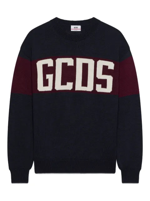 GCDS striped logo-detail sweater