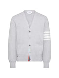 Thom Browne cotton crepe V-neck cardigan