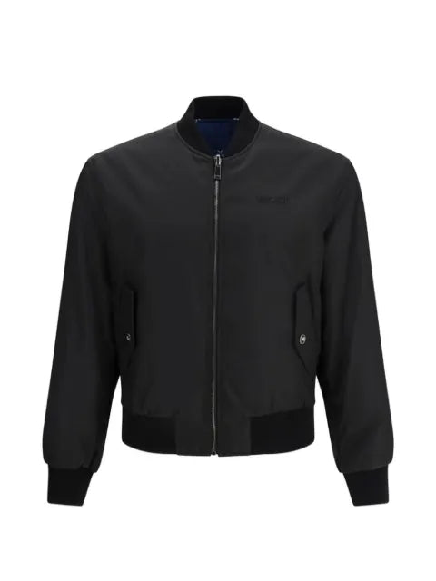 Versace printed nylon reversible bomber jacket