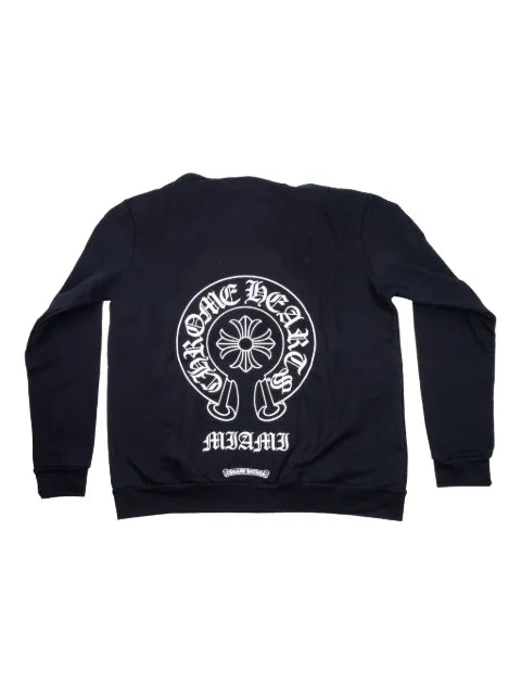 Chrome Hearts zip-up graphic hoodie