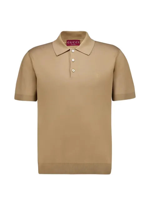 Gucci logo-embroidered polo shirt