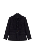 Fortela Clint belted chest-pocket jacket