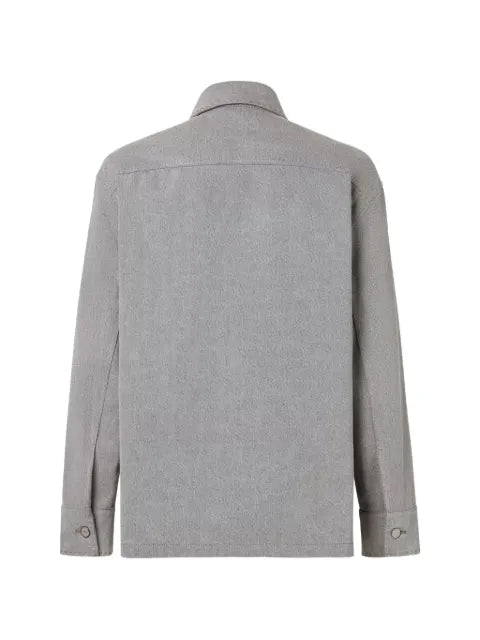 FENDI embroidery denim shirt