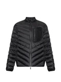Moncler Mackinac diagonal-quilted down biker jacket