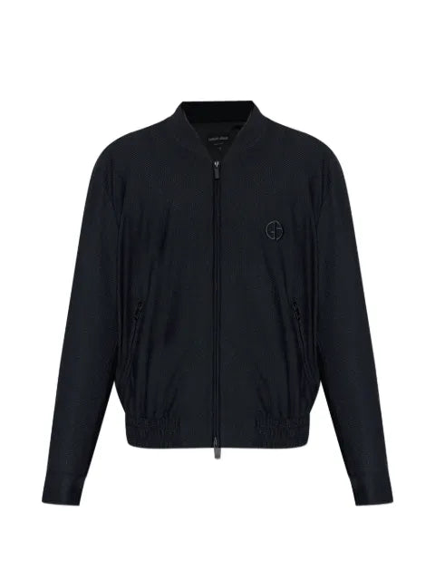 Giorgio Armani bomber jacket with logo embroidery