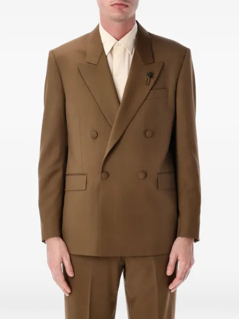 Lardini double-breasted four-button jacket