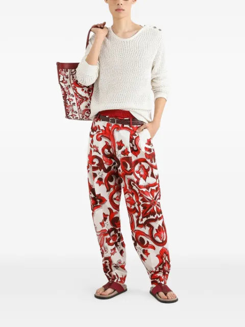 Dolce & Gabbana crochet pullover in silk