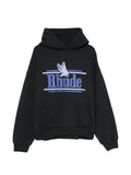 RHUDE logo-print pouch-pocket hoodie
