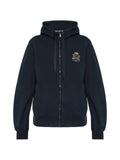 Dolce & Gabbana logo-patch zip-up hoodie
