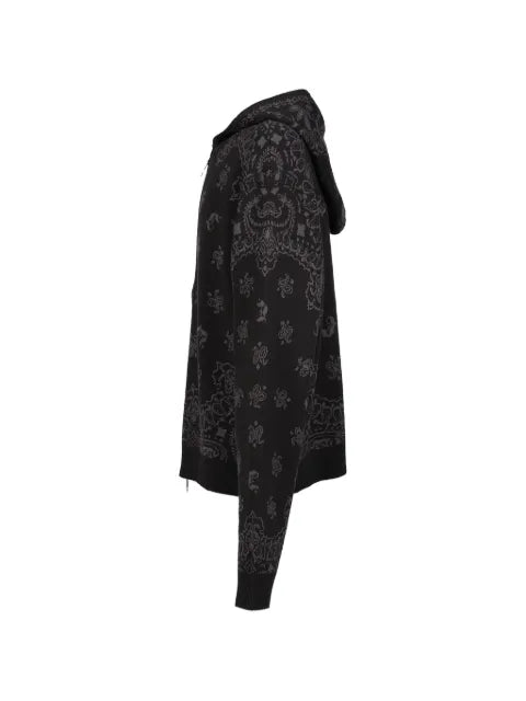 JUN/NAKAYAMA paisley-pattern zip-up hoodie