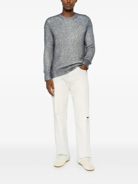 Avant Toi bouclé-knit crew-neck knitwear