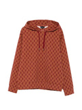 Emporio Armani monogram-pattern hoodie