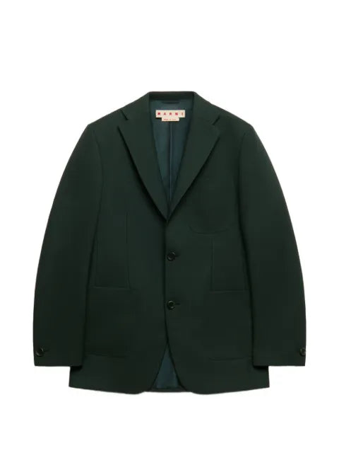 Marni deep-green techno-fabric jacket