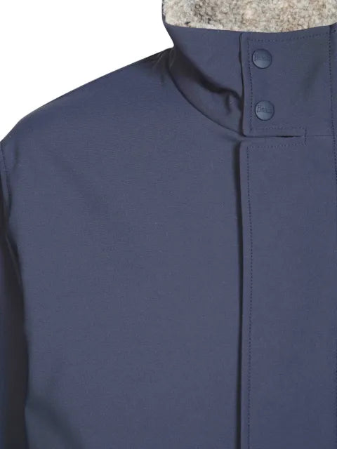 Herno fleece-lined high-neck jacket