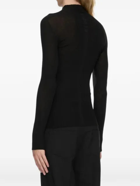 Rick Owens ribbed-knit high-neck sweater
