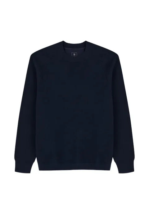 Boggi Milano crew-neck jumper in merino wool-blend WOOLTECH