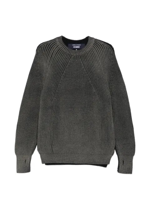 Comme des Garçons Homme Plus heavy-ribbed raglan-sleeve sweater