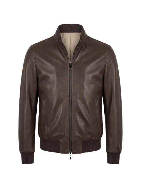 Arte Antwerp zip-up leather jacket