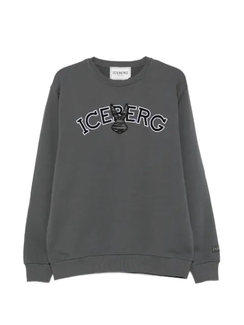 Iceberg logo-embroidered sweatshirt