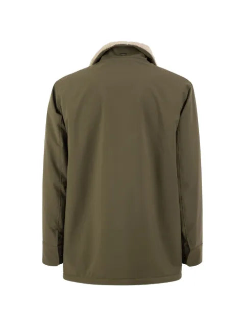 Herno shearling-effect soft-shell jacket