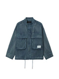 FIVE CM waffle-textured panelled jacket