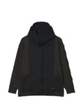 FIVE CM quilted cable-knit hooded jacket