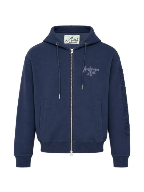 Andersson Bell patchwork logo-embroidered hoodie