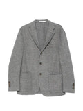 Eleventy single-breasted notched-lapel blazer