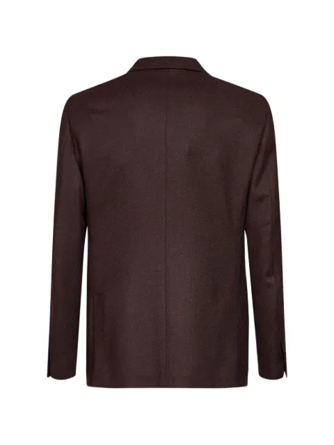 Lardini single-breasted wool-blend blazer